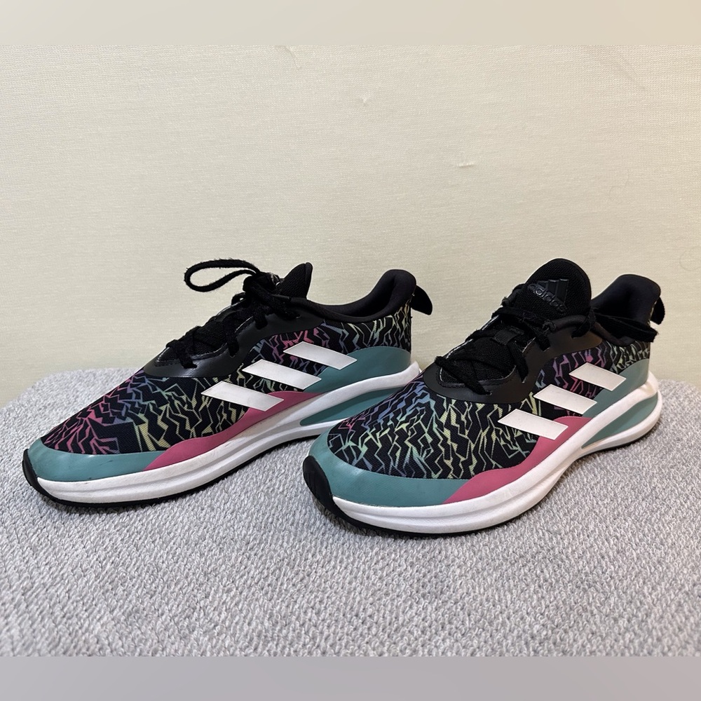 Adidas Fortarun Big Girls Size 6 sneakers #K0006 - Picture 2 of 7